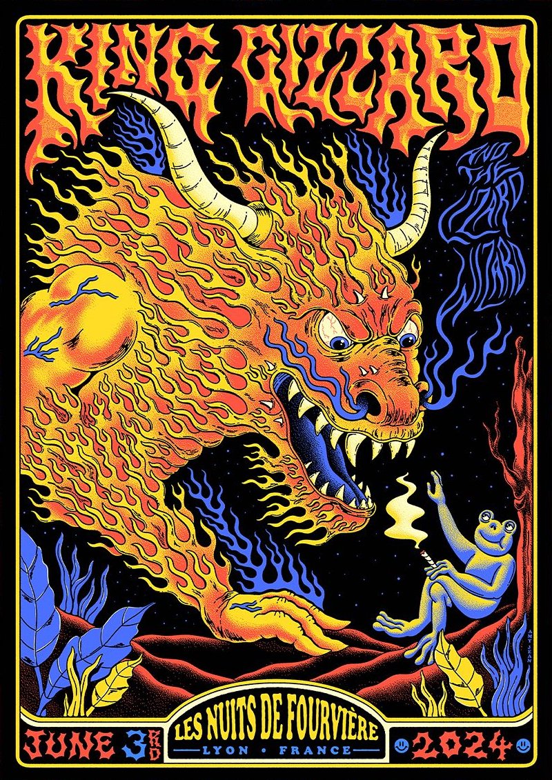 King Gizzard & the Lizard Wizard poster by Amy Jean
