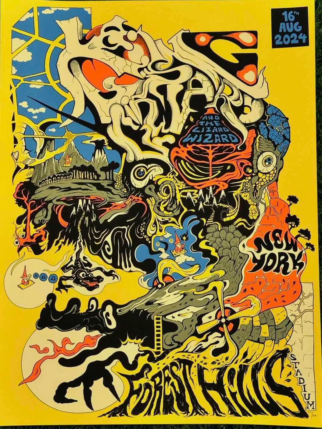 King Gizzard & the Lizard Wizard poster by Jason Galea