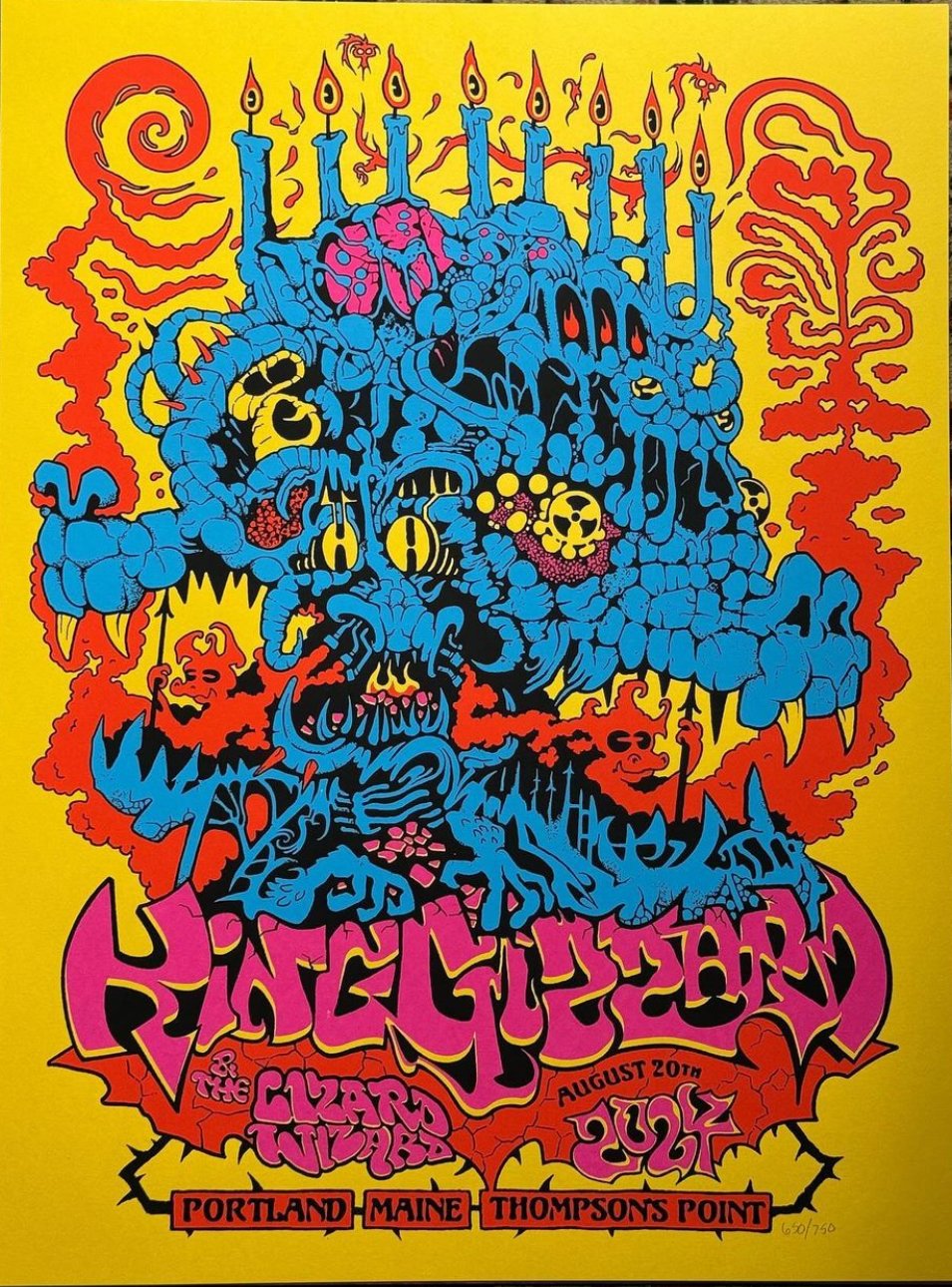King Gizzard & the Lizard Wizard poster by Jason Galea
