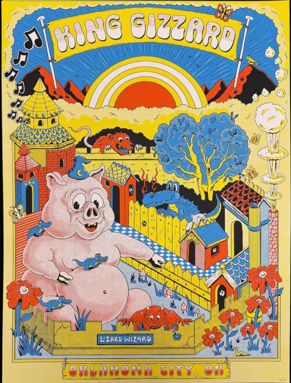 King Gizzard & the Lizard Wizard poster by Amy Jean