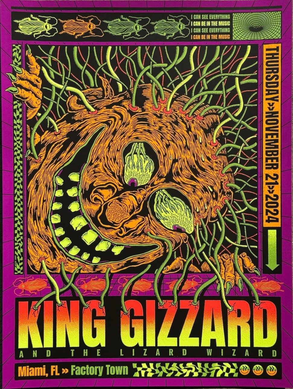King Gizzard & the Lizard Wizard poster by Amy Jean