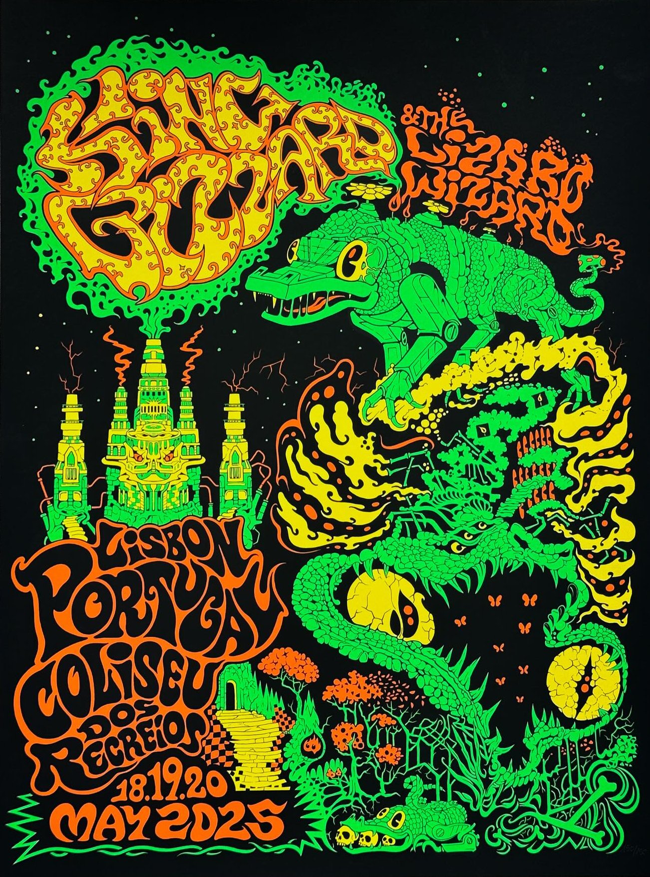 King Gizzard & the Lizard Wizard poster by Jason Galea