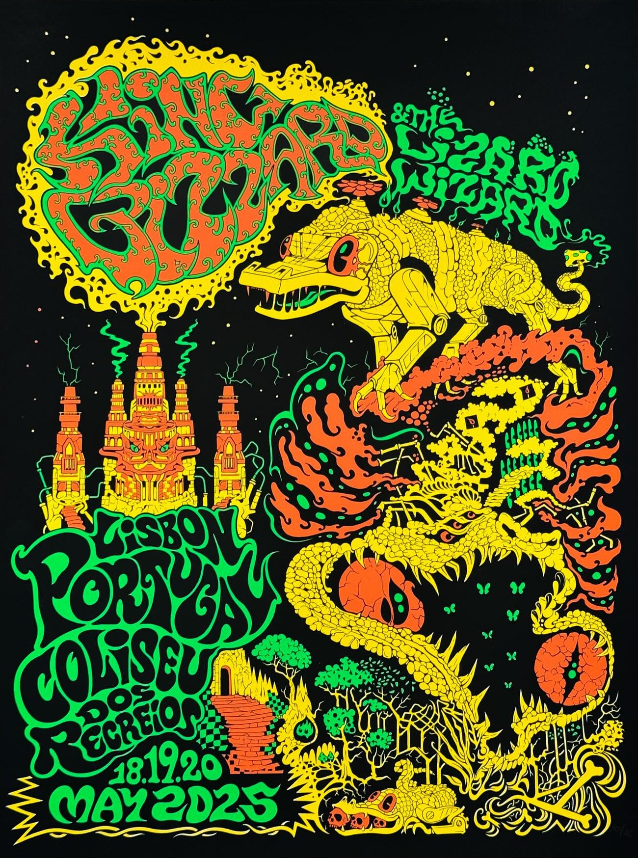King Gizzard & the Lizard Wizard poster by Jason Galea