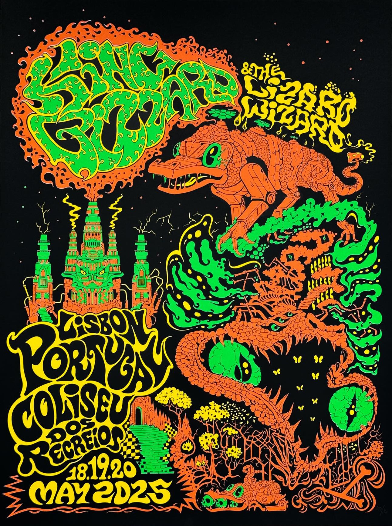 King Gizzard & the Lizard Wizard poster by Jason Galea