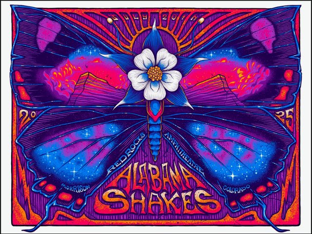 Alabama Shakes poster by Jim Mazza