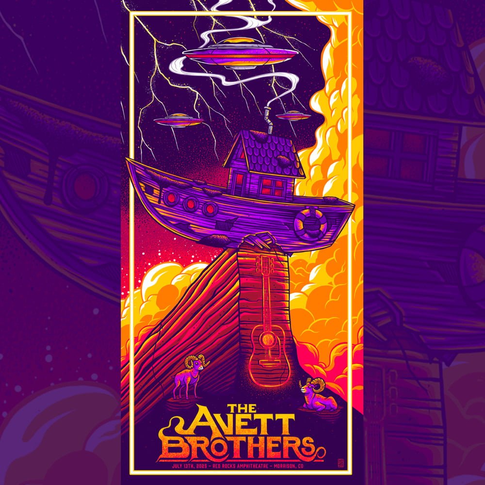 The Avett Brothers poster by Jim Mazza