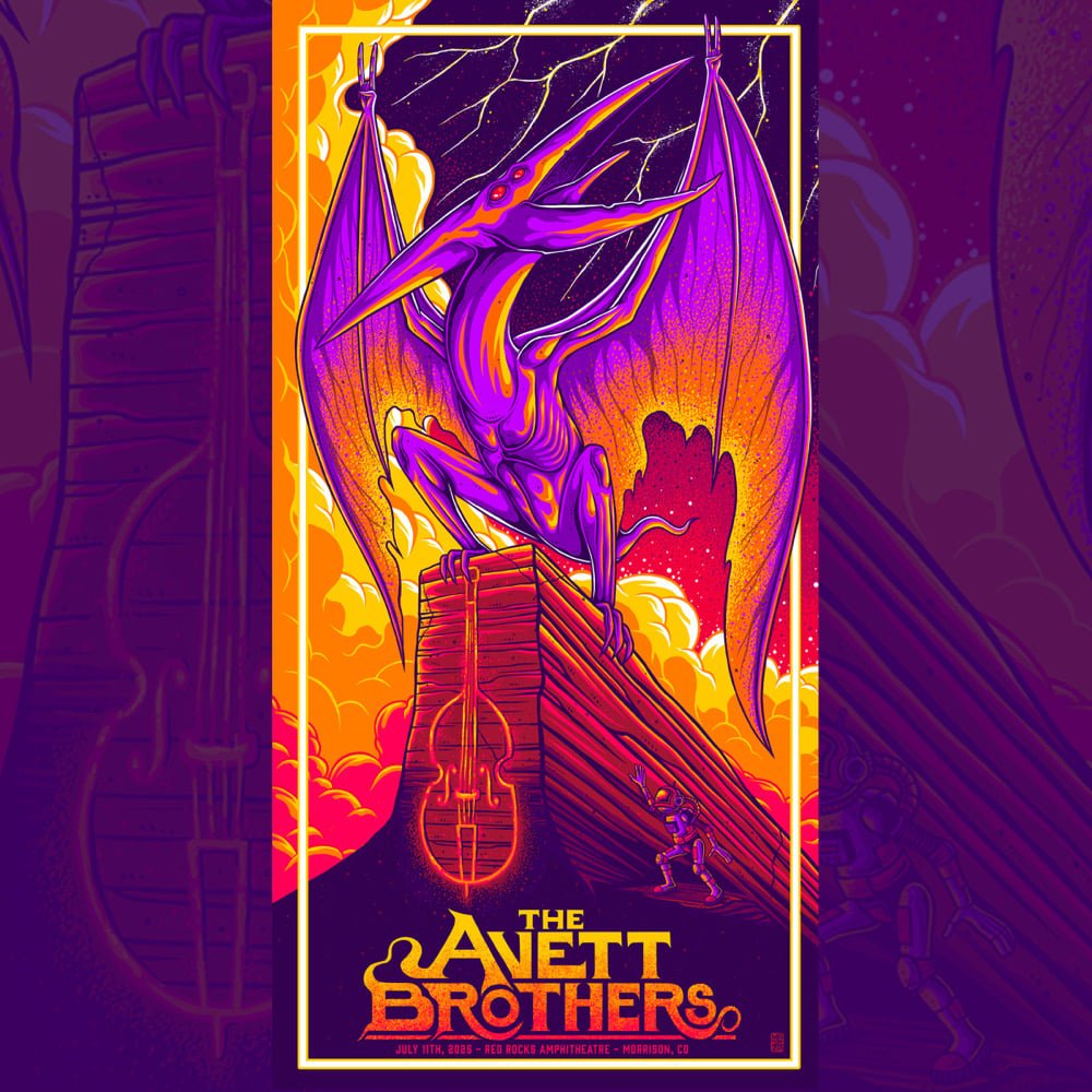 The Avett Brothers poster by Jim Mazza