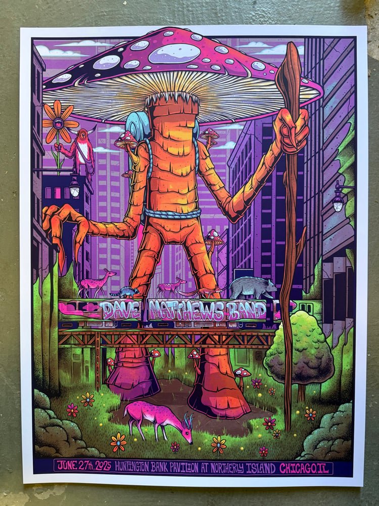 Dave Matthews Band poster by Jim Mazza