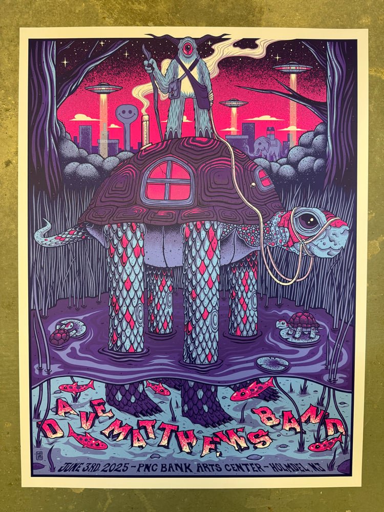 Dave Matthews Band poster by Jim Mazza