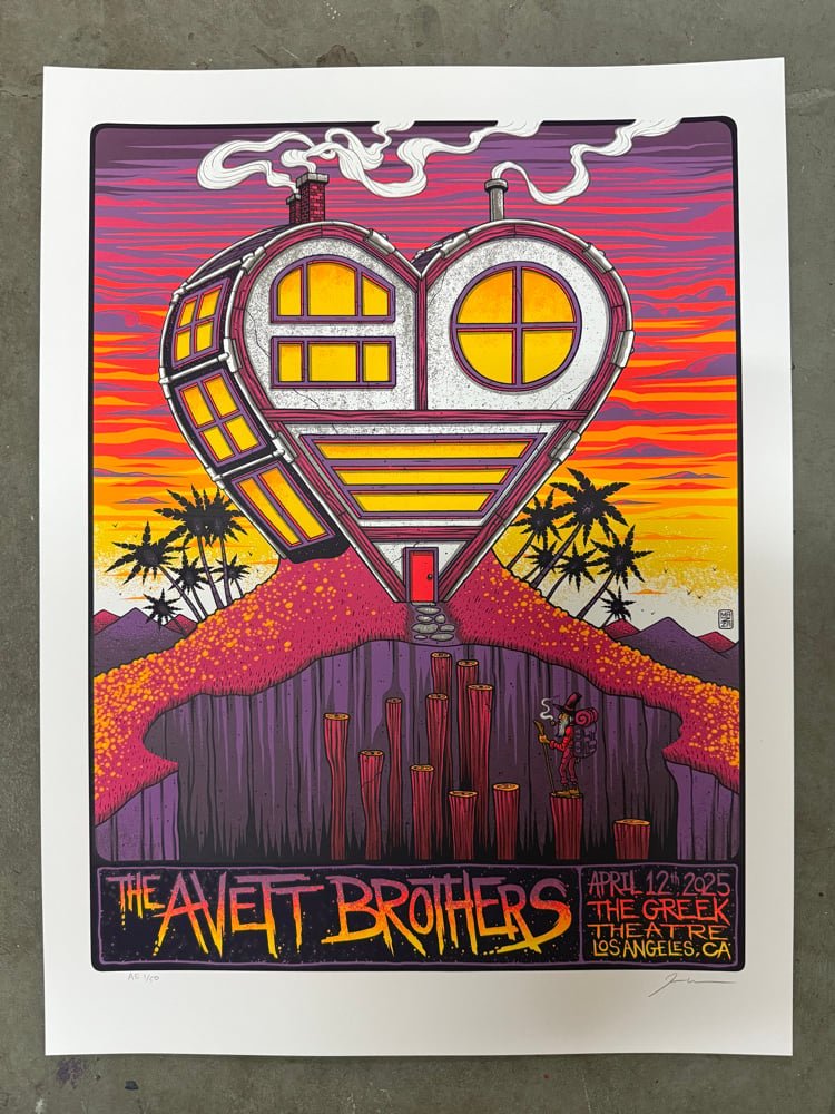 The Avett Brothers poster by Jim Mazza