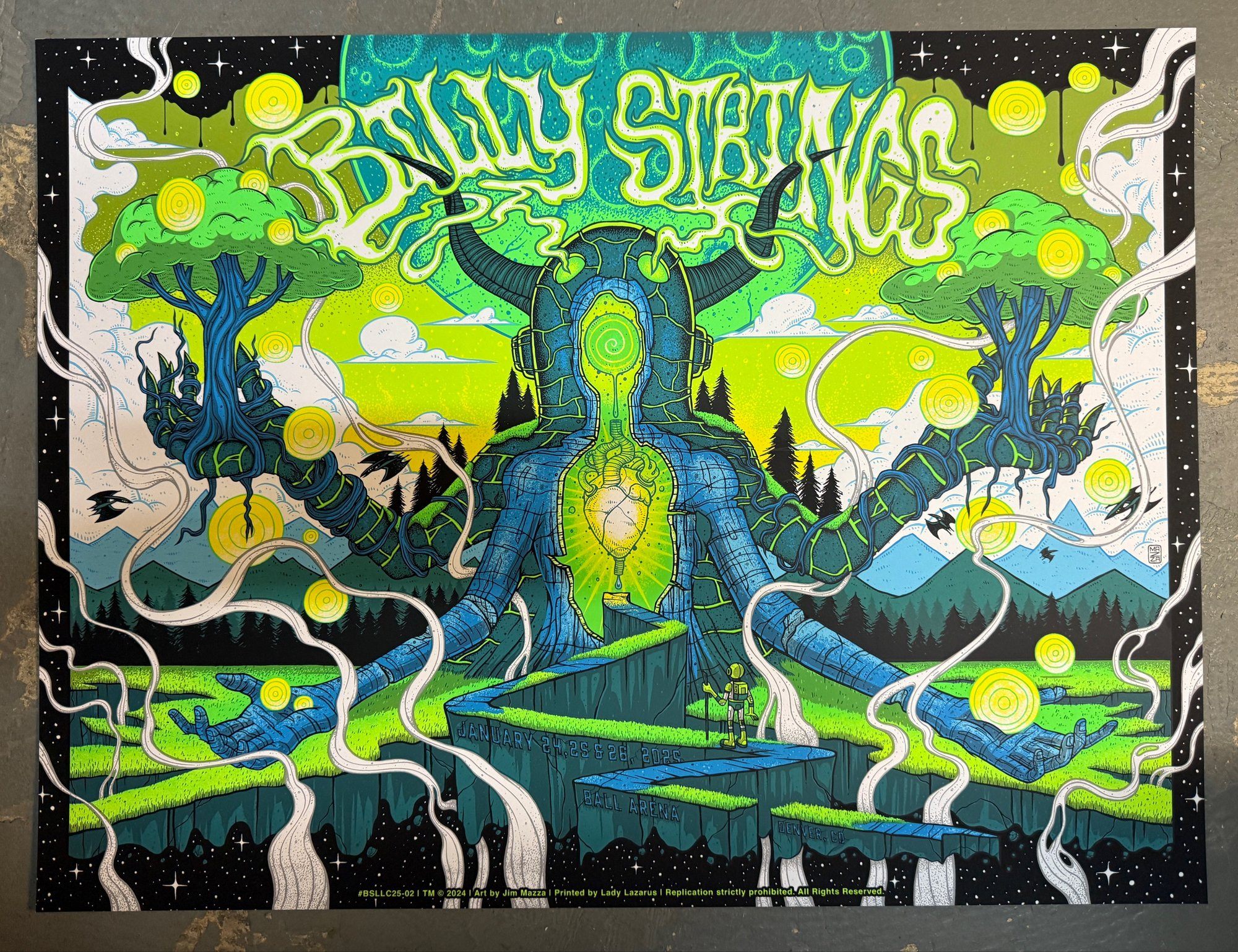 Billy Strings poster by Jim Mazza