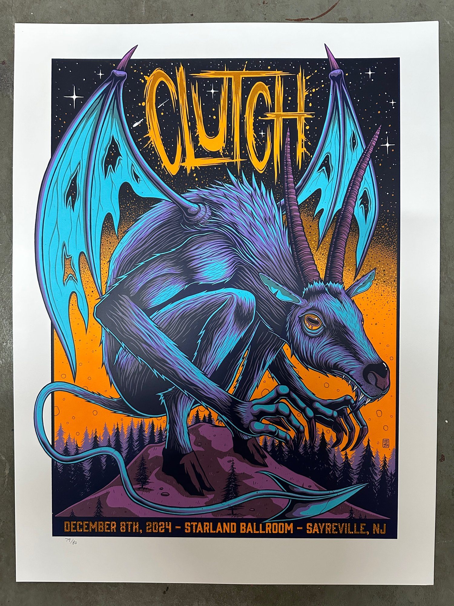 Clutch poster by Jim Mazza