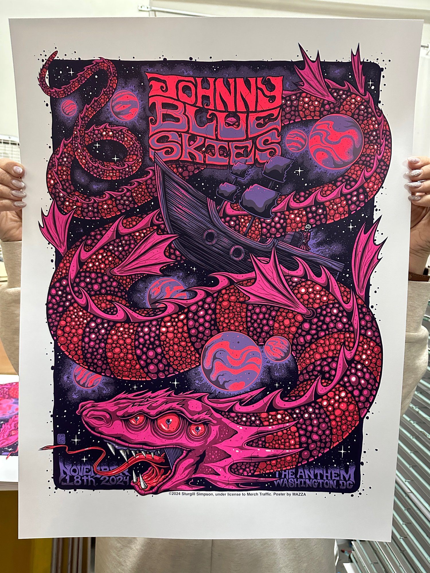 Johnny Blue Skies poster by Jim Mazza