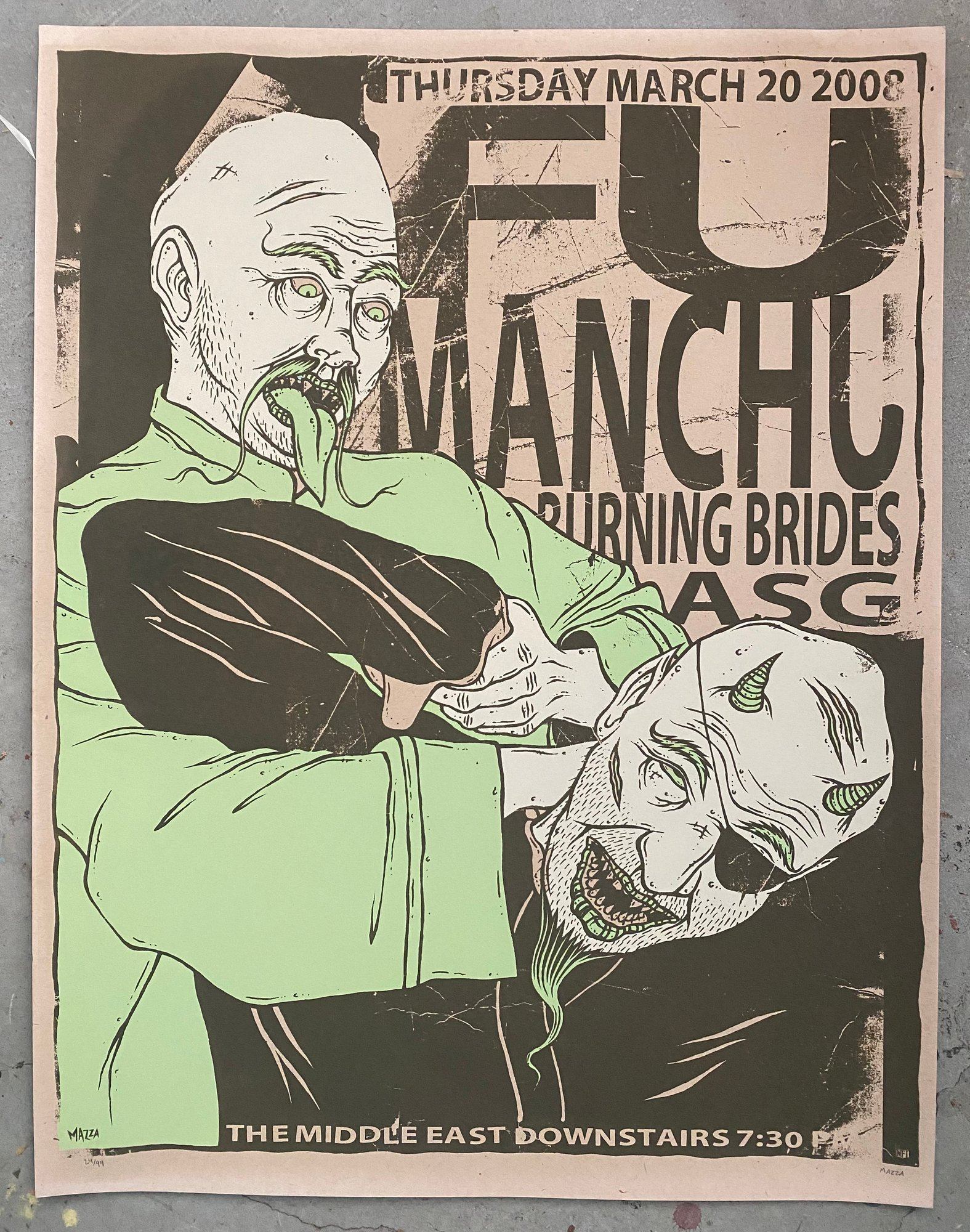 Fu Manchu poster by Jim Mazza