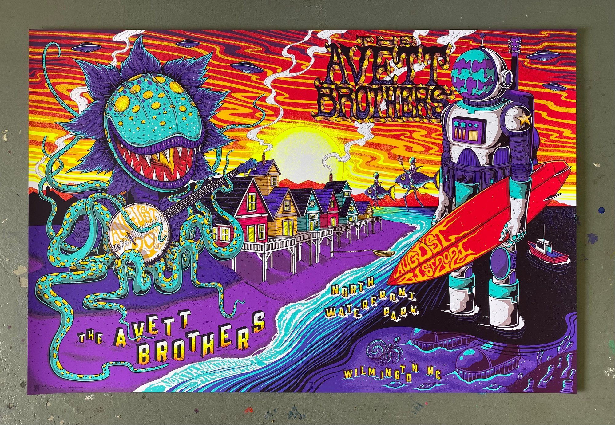 The Avett Brothers poster by Jim Mazza