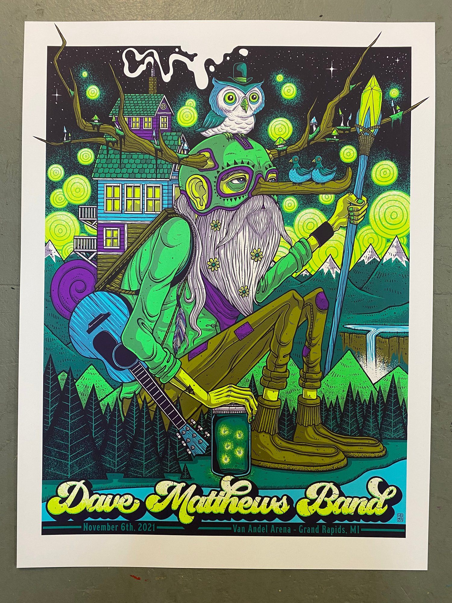 Dave Matthews Band poster by Jim Mazza