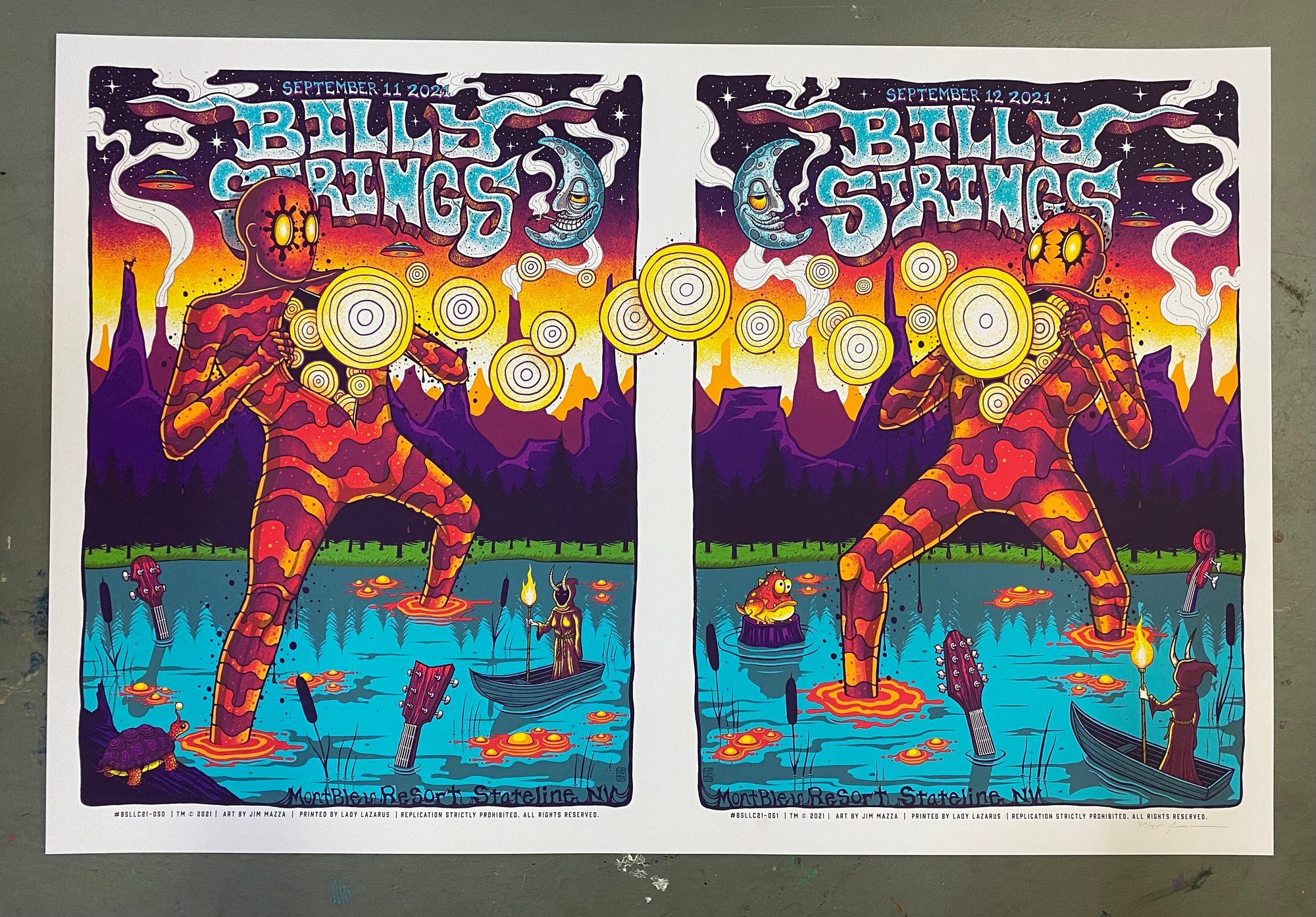 Billy Strings poster by Jim Mazza