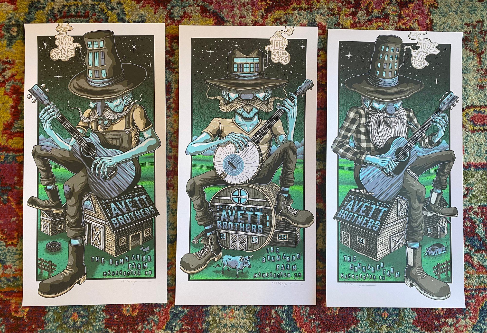 The Avett Brothers poster by Jim Mazza