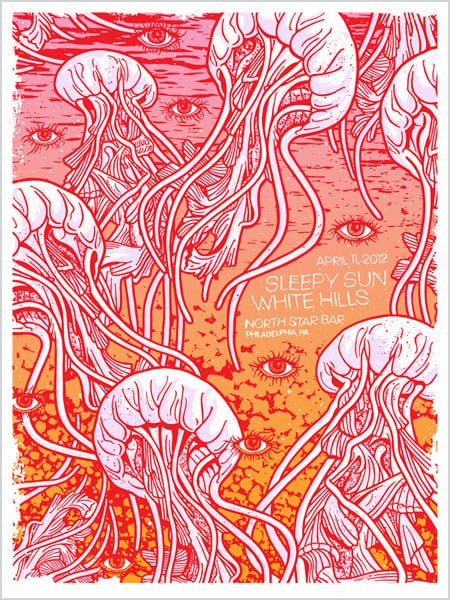 Sleepy Sun Jellyfish poster by GIGART