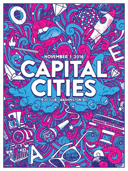 Capital Cities poster by GIGART