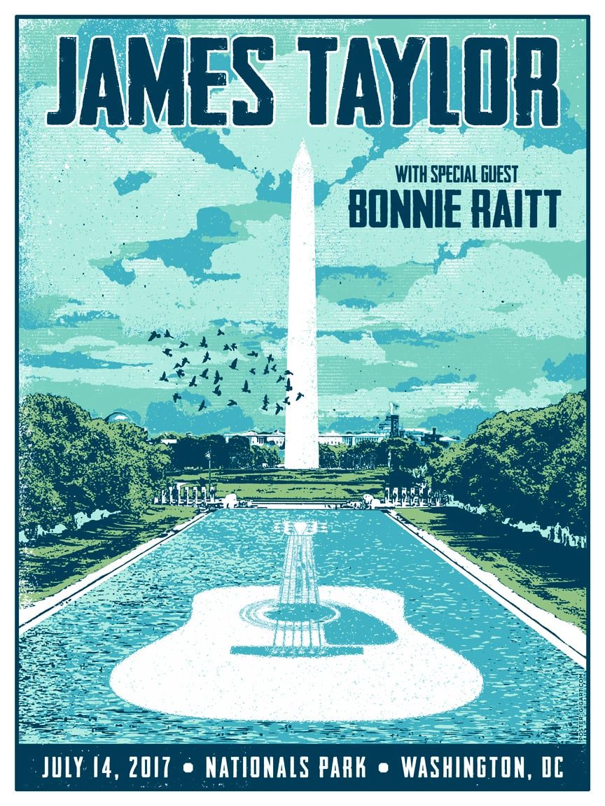 James Taylor Wash DC poster by GIGART