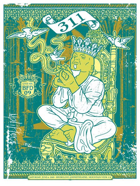 311 King Royalty BFD poster by GIGART