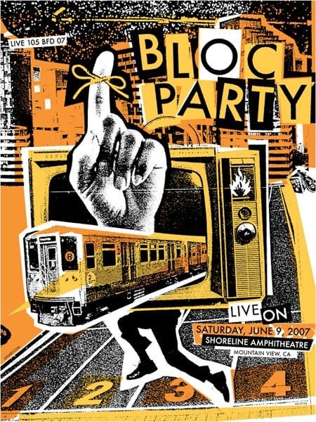 Bloc Party poster by GIGART