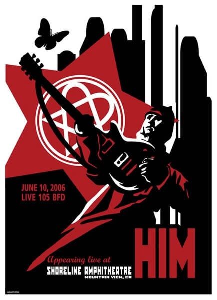 HIM poster by GIGART