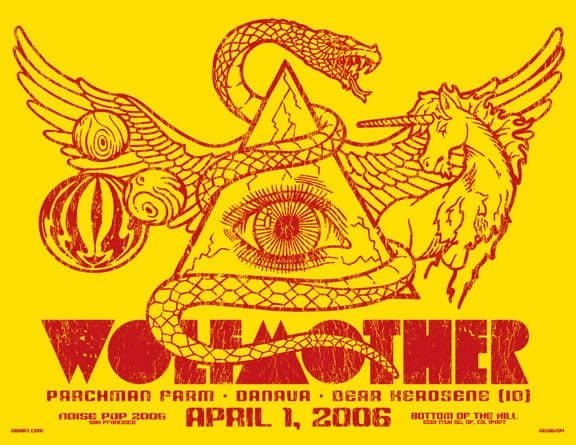 Wolfmother Noise Pop poster by GIGART