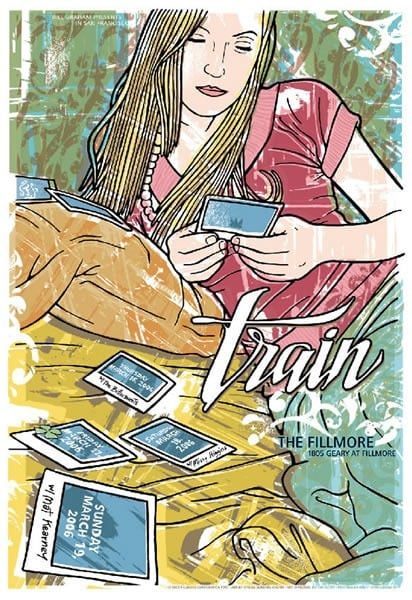 Train Band Live Concert poster by GIGART