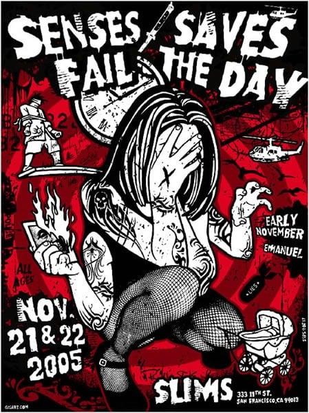Senses Fail, Saves The Day poster by GIGART