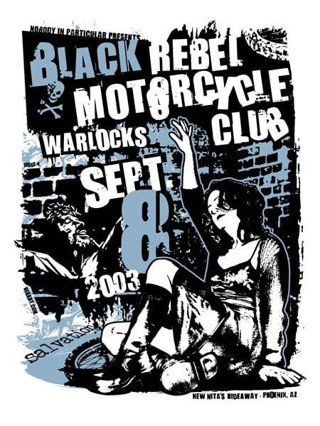 Black Rebel Motorcyle Club poster by GIGART