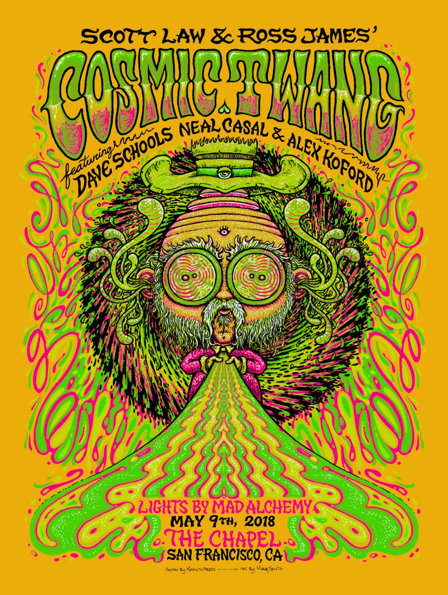 Cosmic Twang poster by Marq Spusta