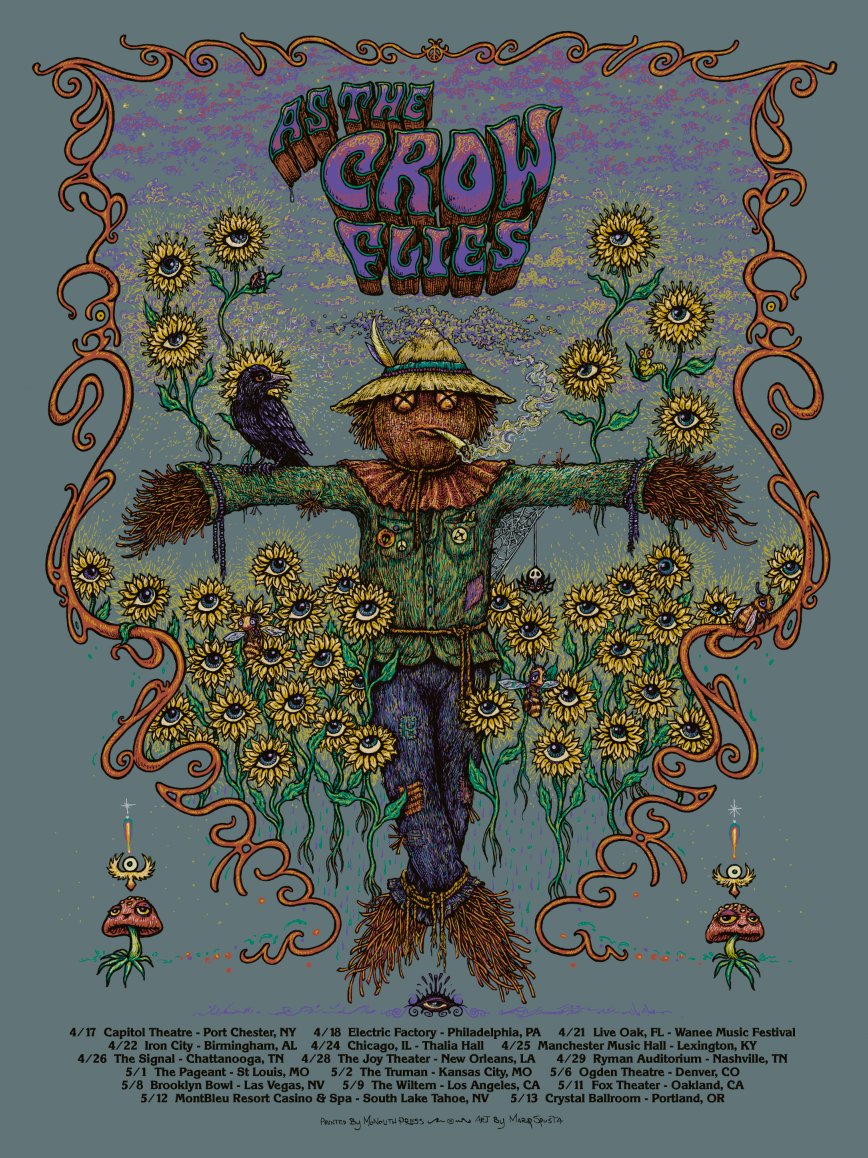 As The Crow Flies poster by Marq Spusta