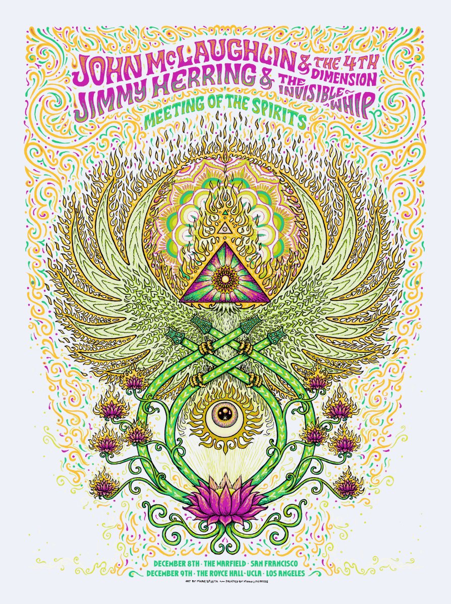 John McLaughlin / Jimmy Herring poster by Marq Spusta