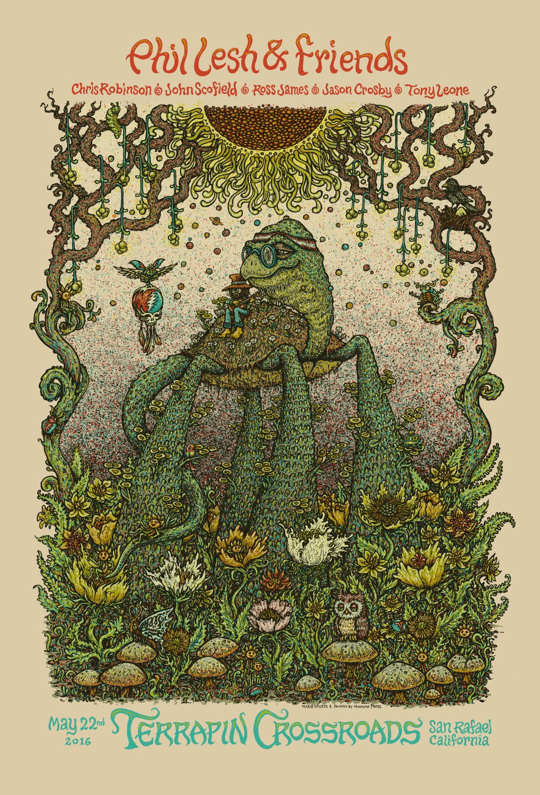 Phil Lesh & Friends at Terrapin Crossroads poster by Marq Spusta