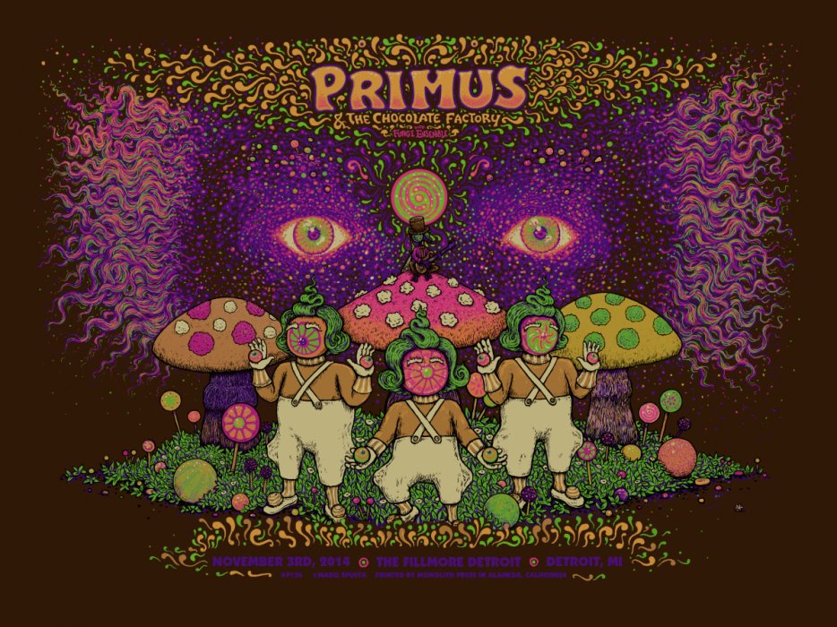 Primus & The Chocolate Factory poster by Marq Spusta