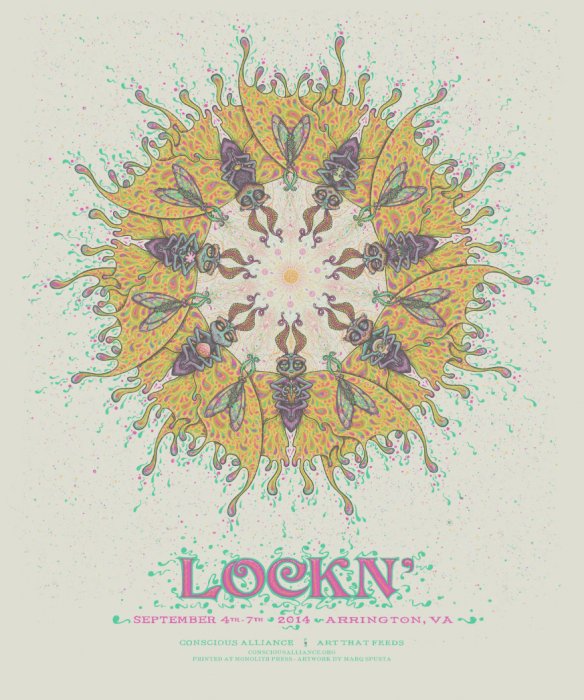 LOCKN’ Conscious Alliance poster by Marq Spusta