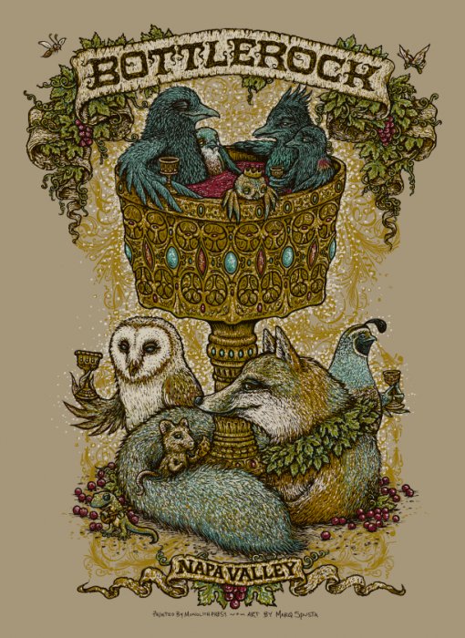 Bottlerock Festival poster by Marq Spusta