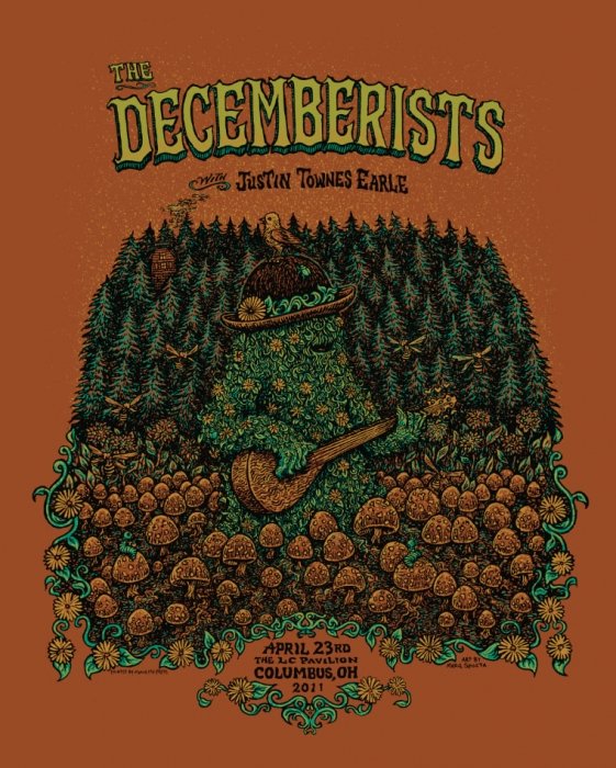 The Decemberists poster by Marq Spusta