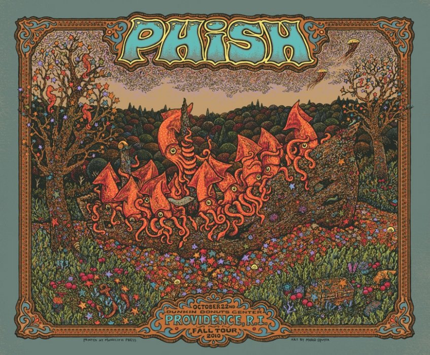 Phish poster by Marq Spusta