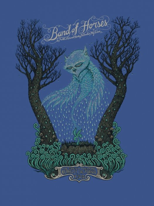 Band of Horses poster by Marq Spusta