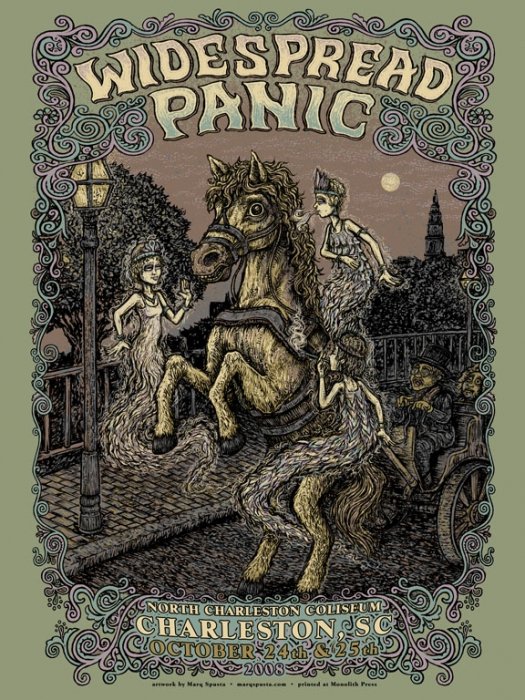 Widespread Panic poster by Marq Spusta