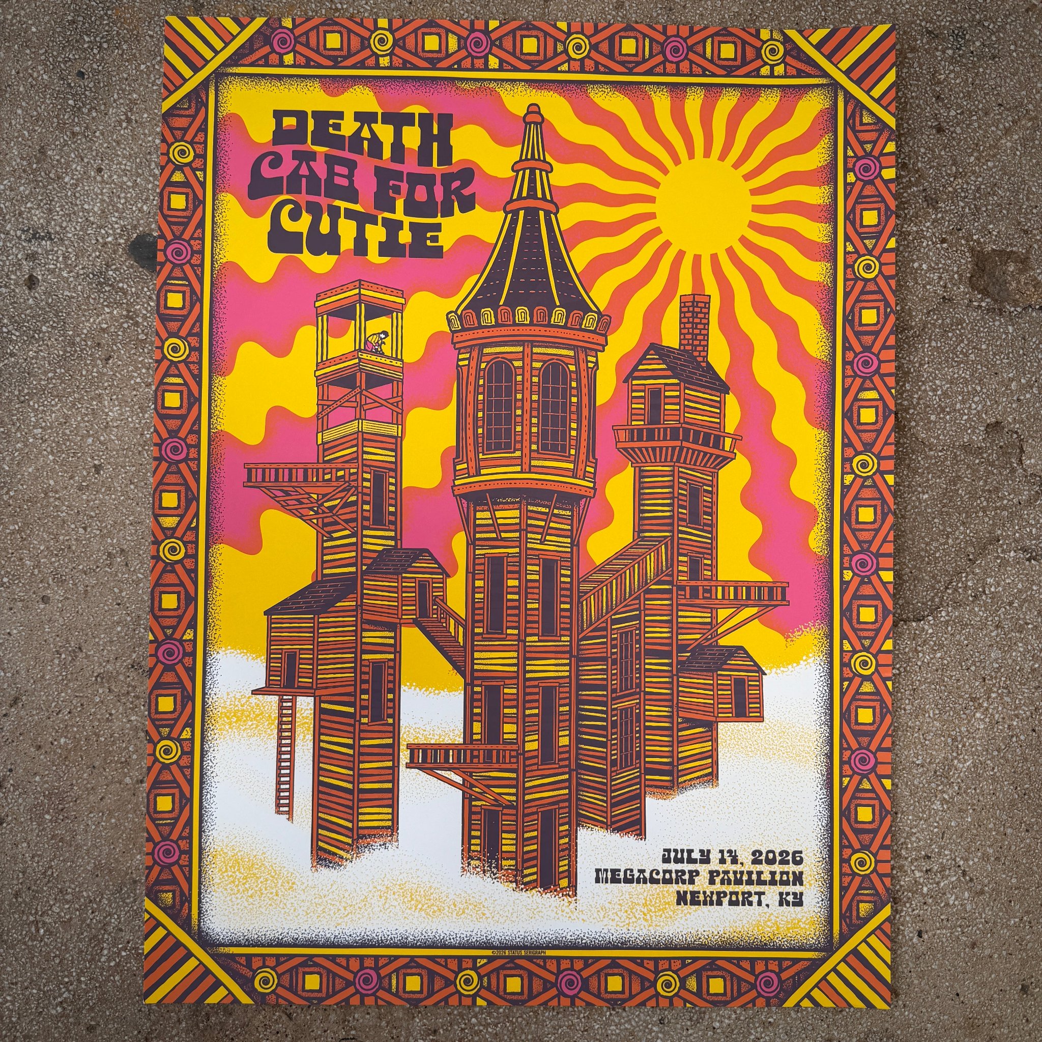 Death Cab For Cutie poster by Status Serigraph