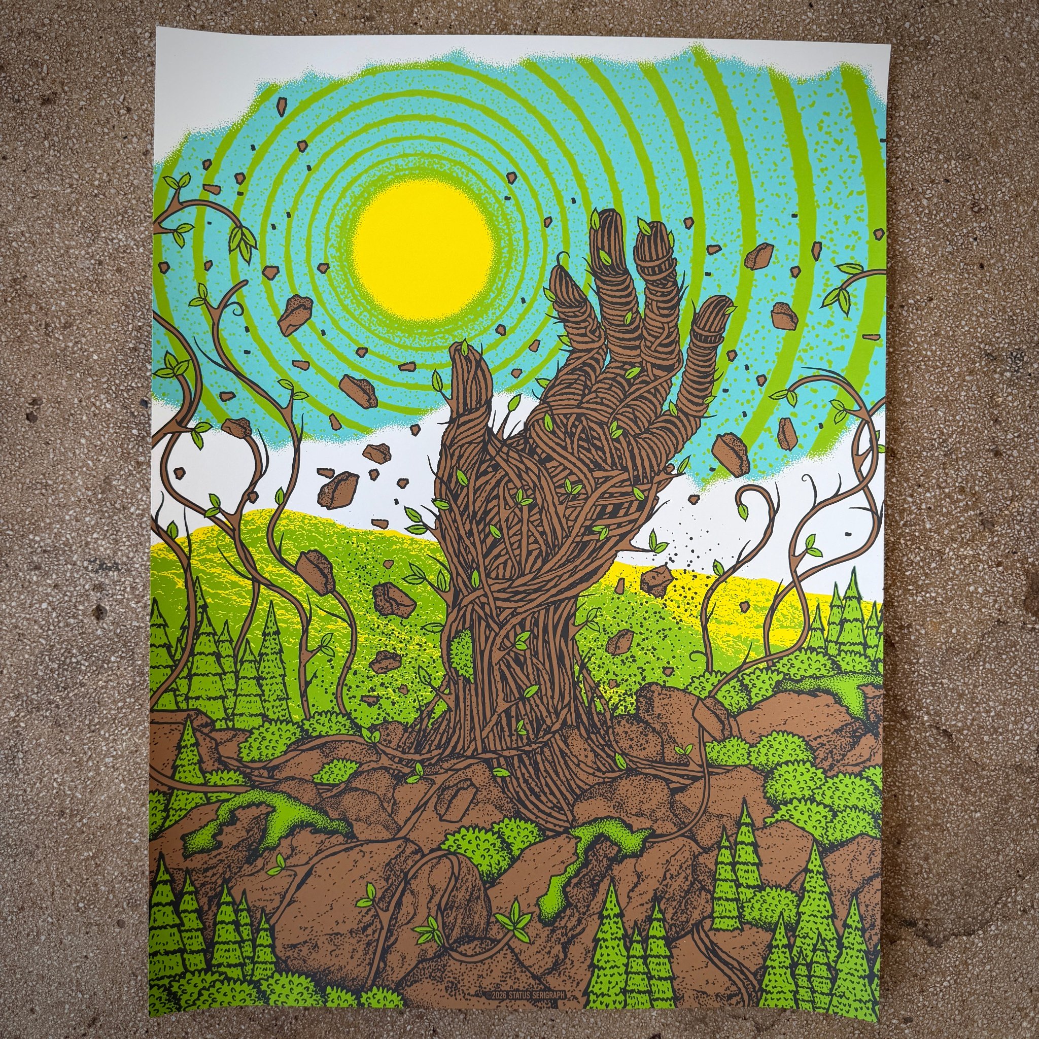 Appalachian Uprising poster by Status Serigraph
