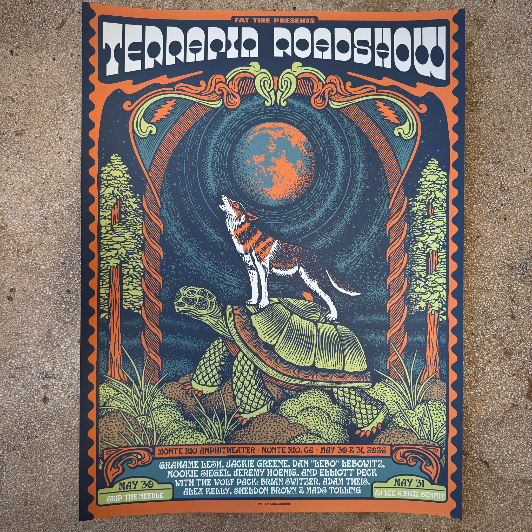 Terrapin Roadshow poster by Justin Helton