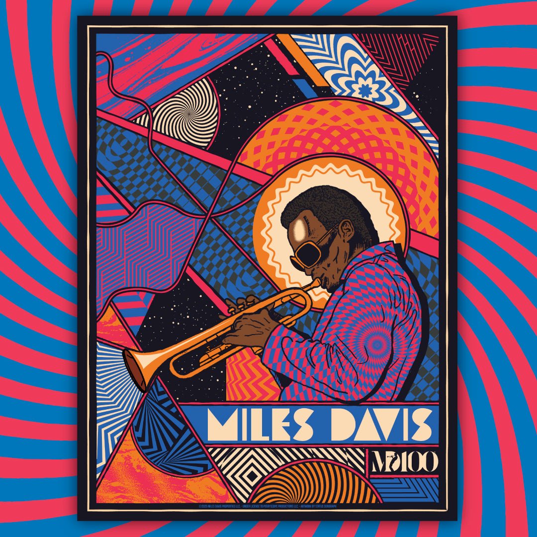 Miles Davis poster by Status Serigraph