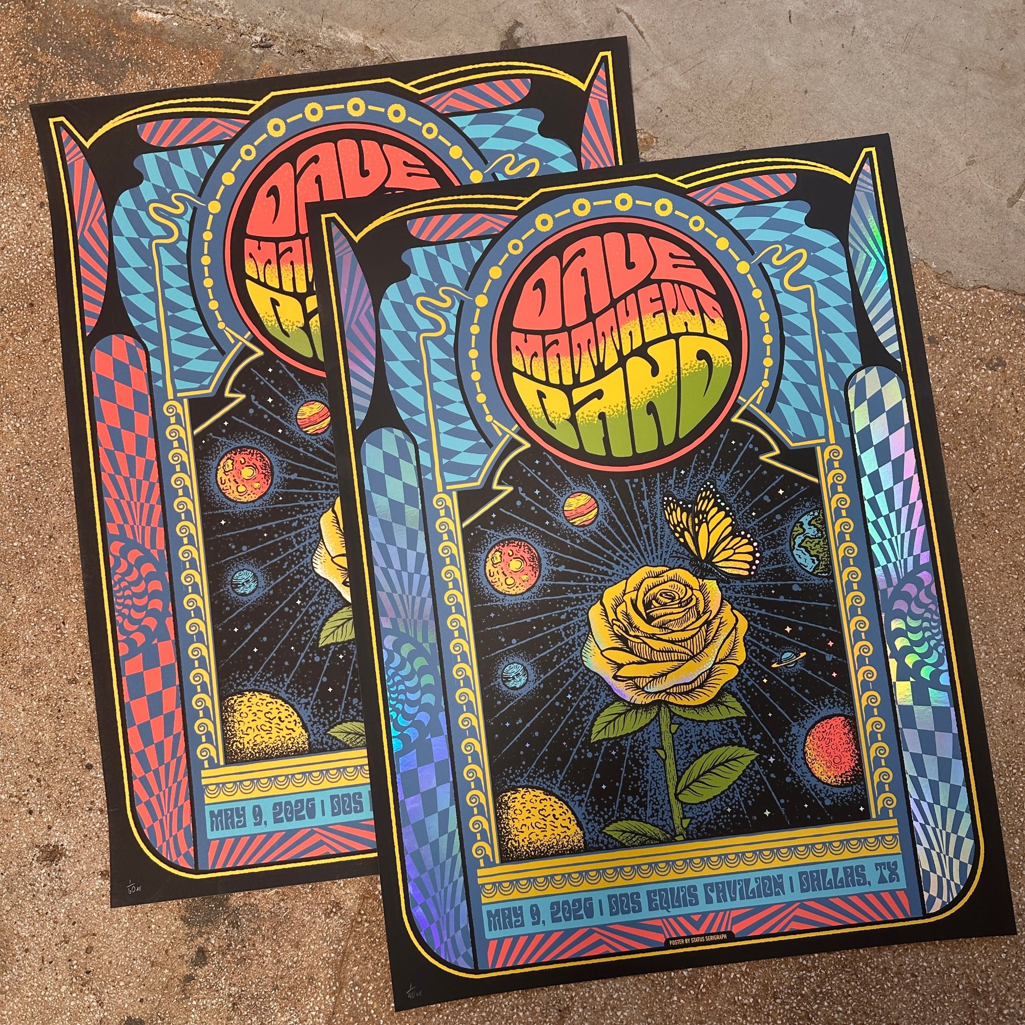 Dave Matthews Band poster by Status Serigraph
