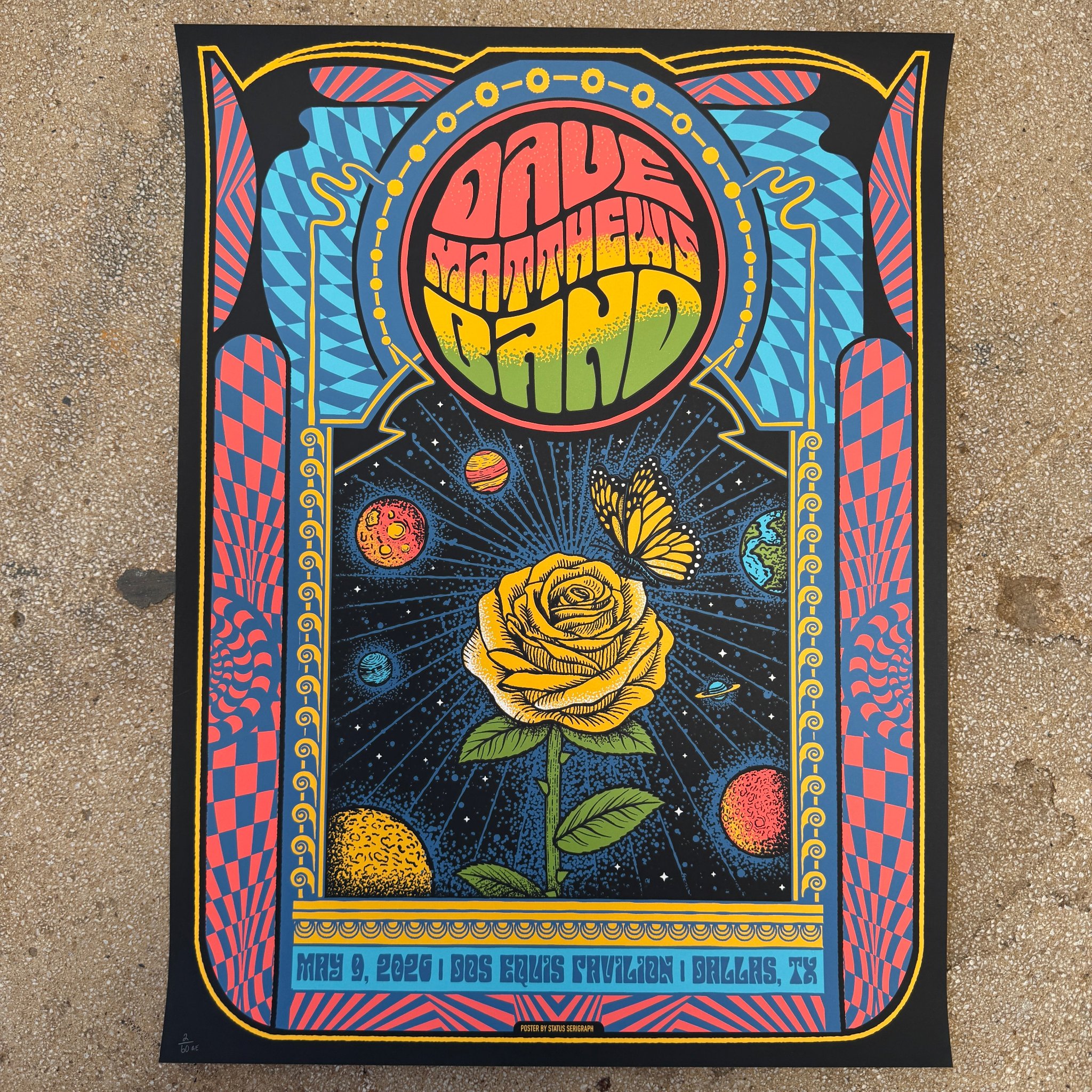 Dave Matthews Band poster by Status Serigraph