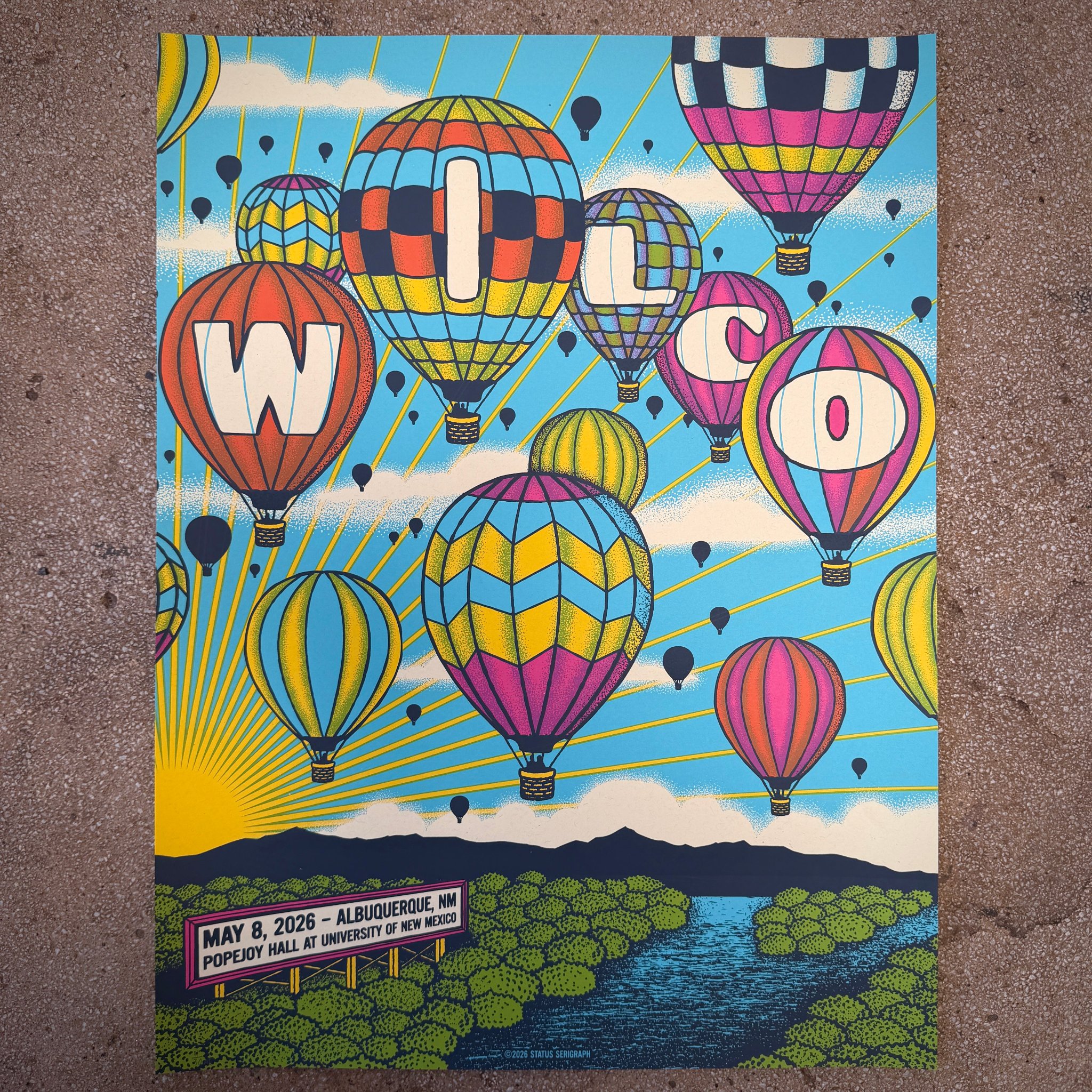 Wilco poster by Status Serigraph
